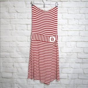 Strapless Dress Tube Top Dress Striped Dress